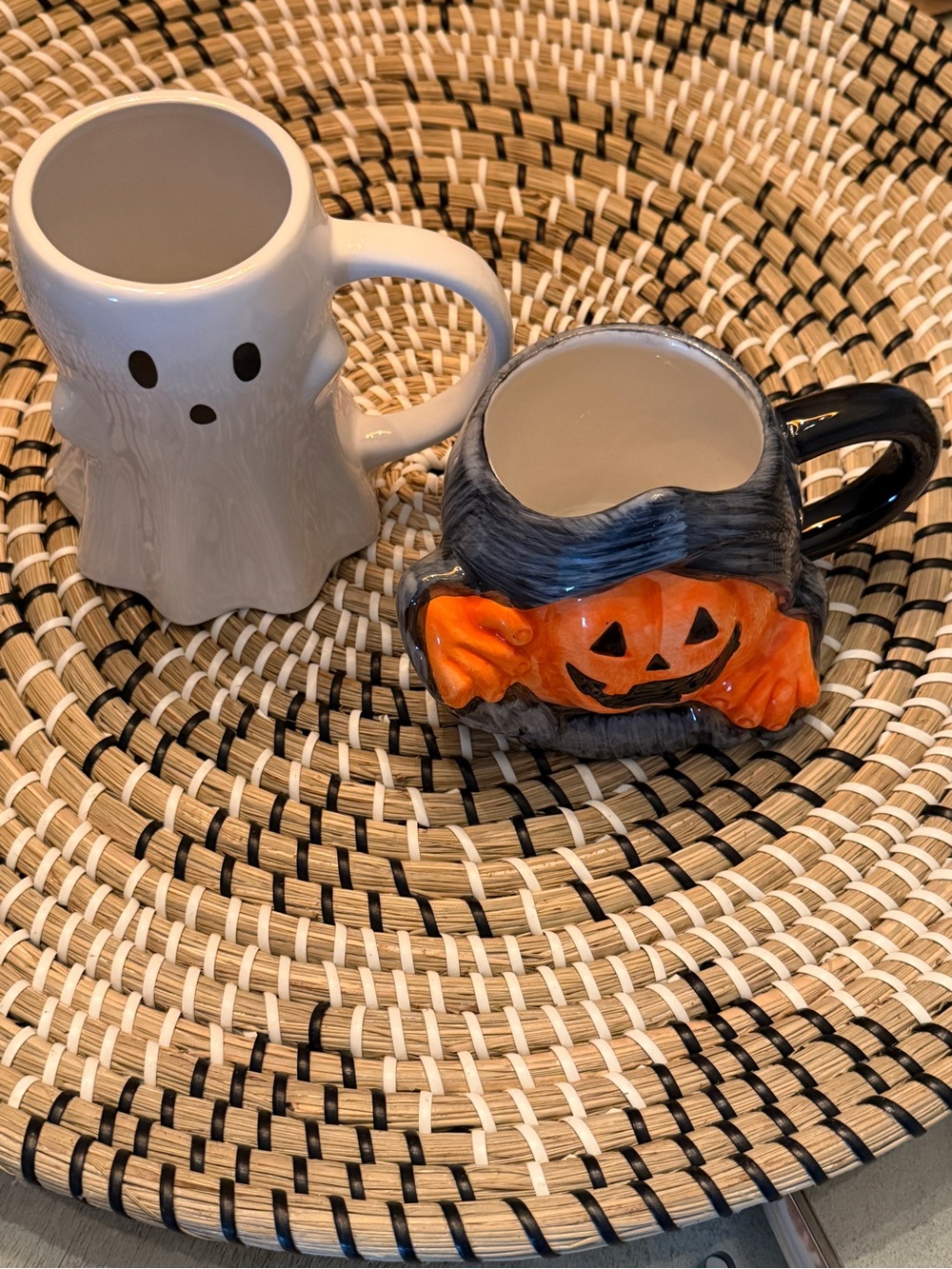Hyde & EEK!! White Ghost & Black Pumpkin with Orange Face